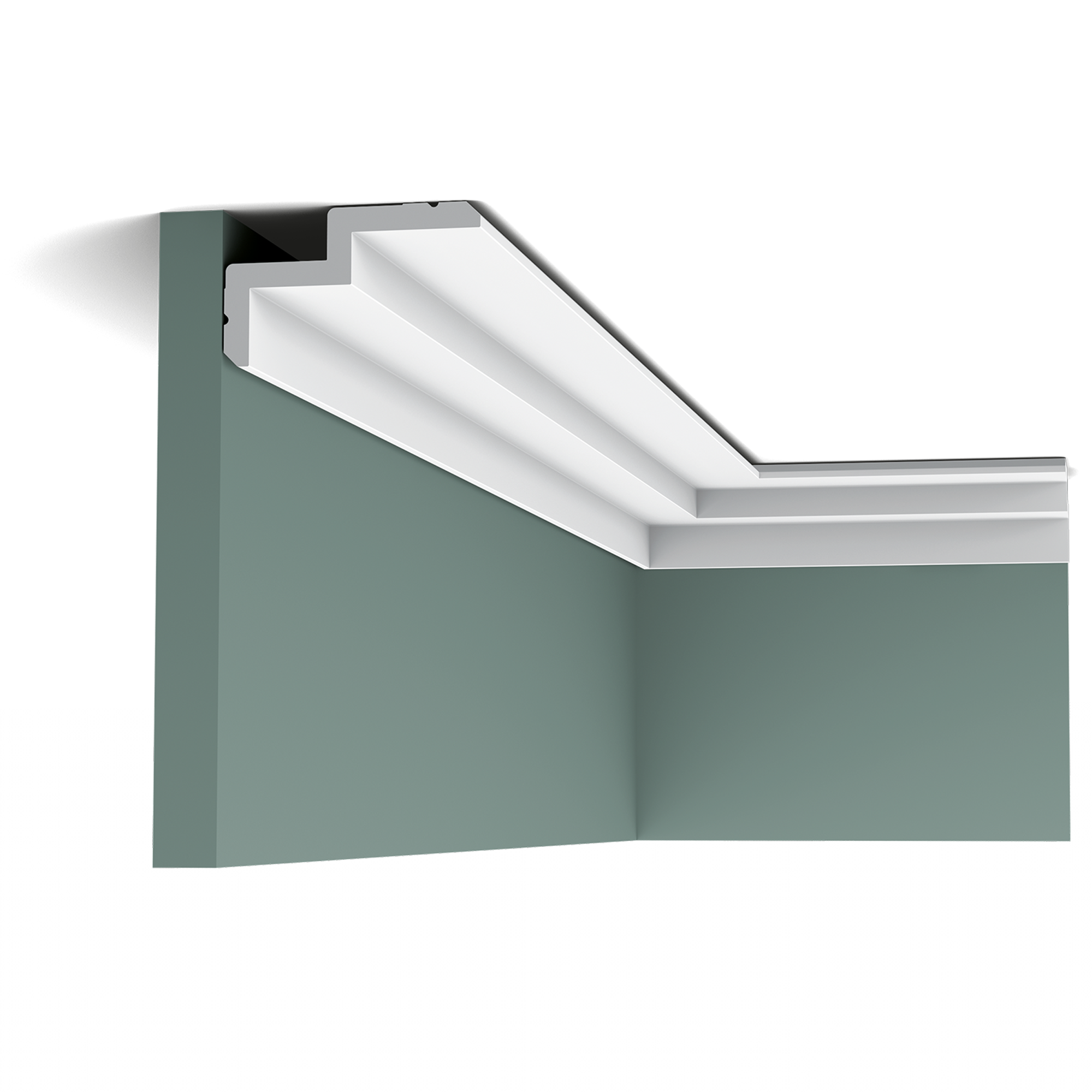 stropní lišta, garnyžový profil Orac Luxxus C390  6x10 cm