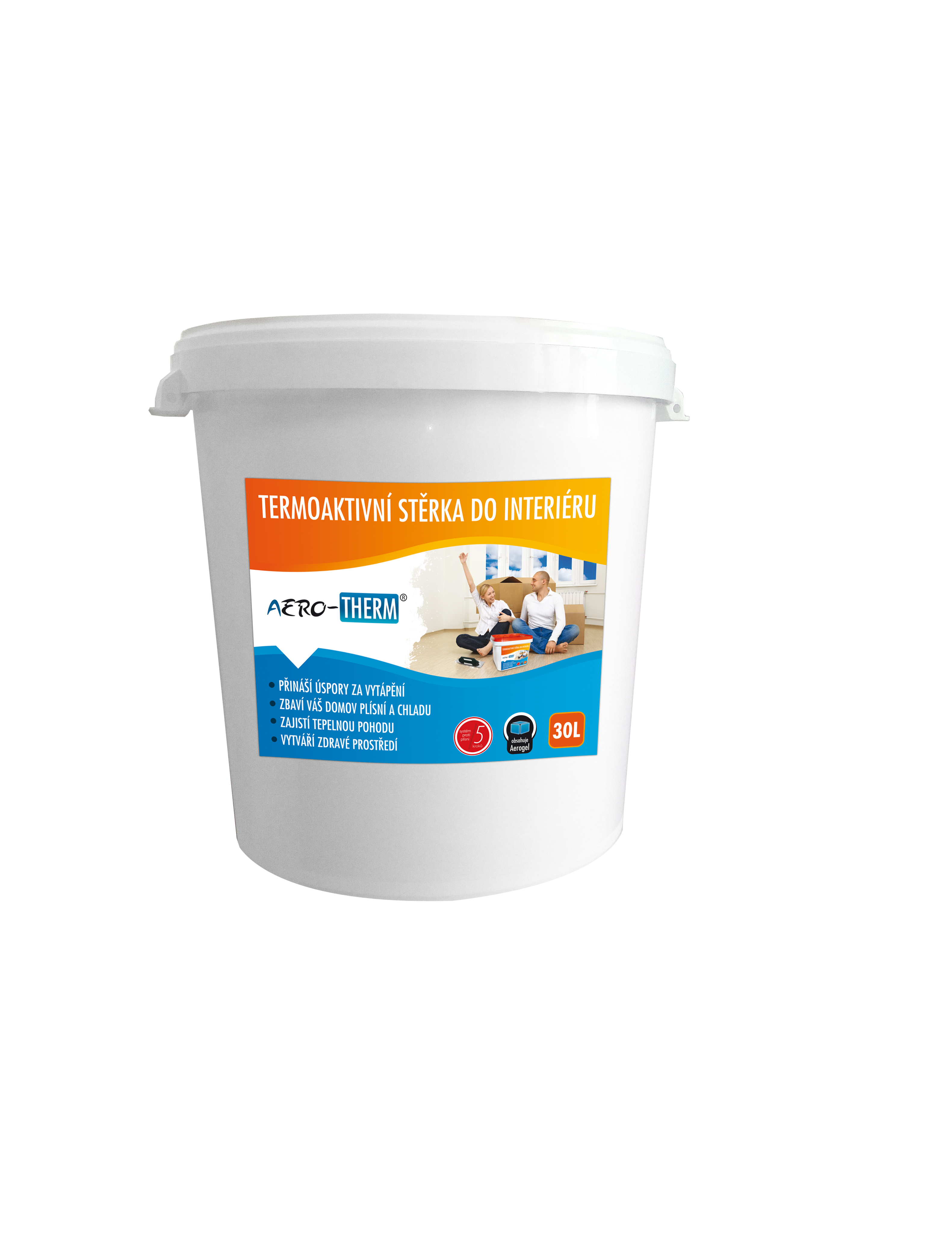 Termoaktivní izolační stěrka - nátěr AERO-THERM 30L