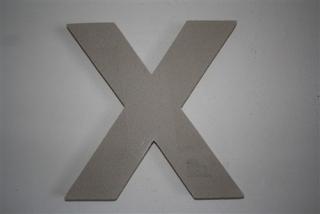 fasádní písmeno X - typ 1 (30 cm)