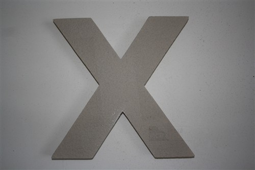 Fasádní písmeno X - typ 1 (15-50 cm)