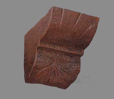 Konzole k trámům (dub tmavý) 12x12cm 19582