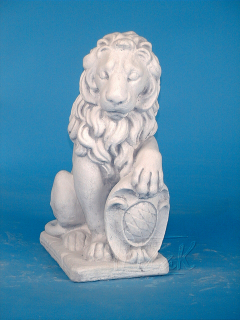zahradní socha lev bavorský pravý, malý A9934